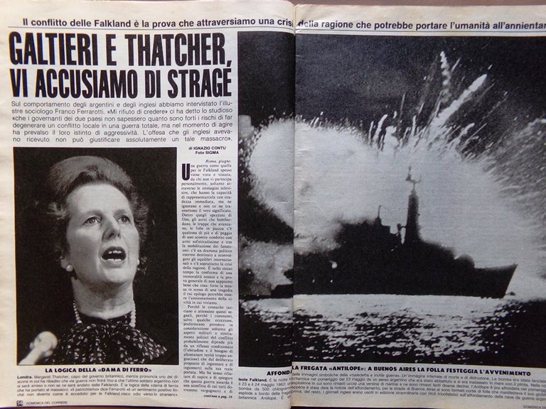 La Domenica del Corriere 12 Giugno 1982 Milan Mauri Schneider …