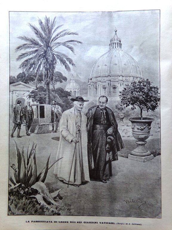 La Domenica del Corriere 12 Luglio 1903 Papa Leone XIII …