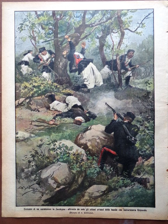 La Domenica del Corriere 12 Luglio 1914 WW1 Arciduca d'Austria …