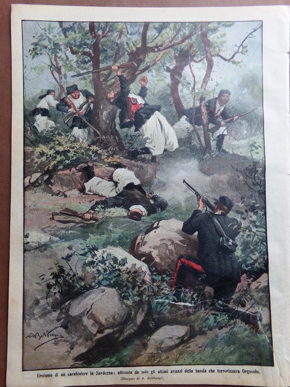 La Domenica del Corriere 12 Luglio 1914 WW1 Arciduca d'Austria …