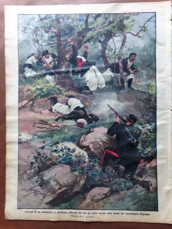 La Domenica del Corriere 12 Luglio 1914 WW1 Arciduca d'Austria …