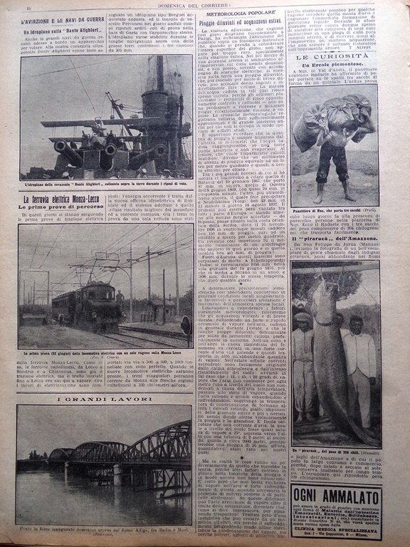 La Domenica del Corriere 12 Luglio 1914 WW1 Arciduca d'Austria …