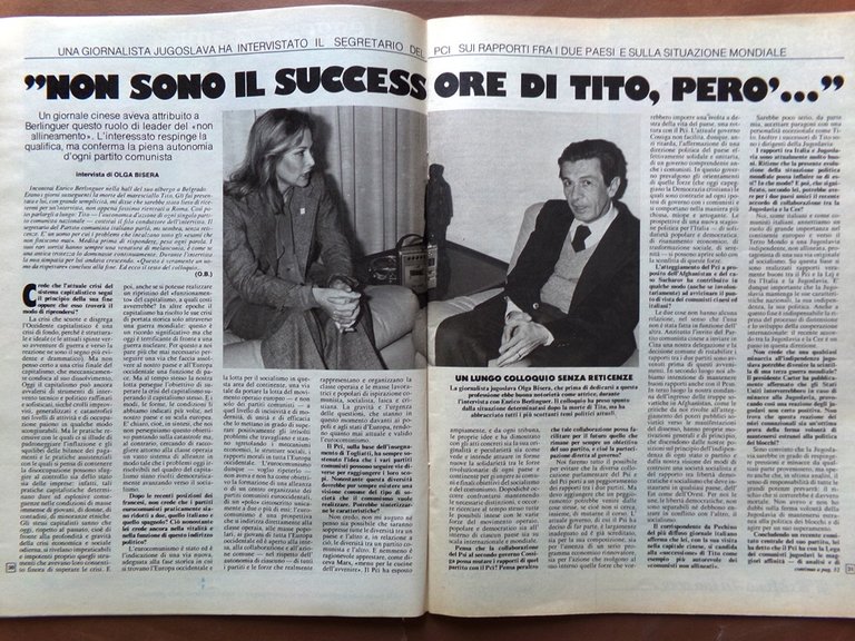 La Domenica del Corriere 12 Luglio 1980 Amati Cabrini Gassman …