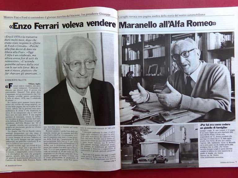 La Domenica del Corriere 12 Luglio 1986 Ferrari Maradona Gardini …