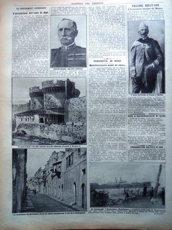 La Domenica del Corriere 12 Maggio 1912 Occupazione Isola Rodi … | Immagine Gallery 8