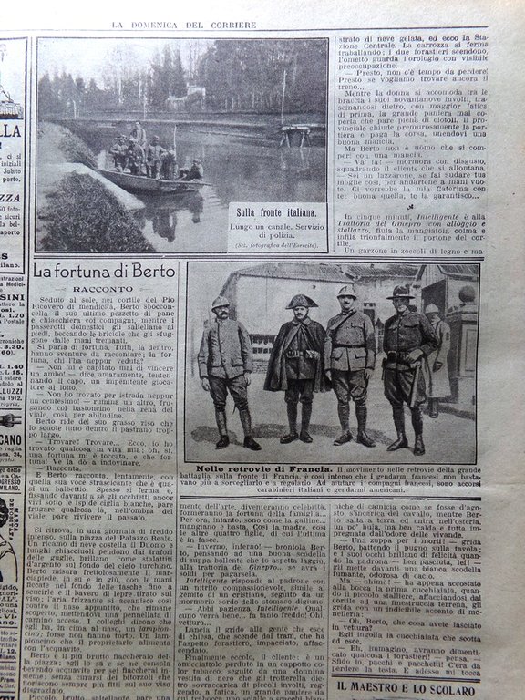 La Domenica del Corriere 12 Maggio 1918 WW1 Piave America …