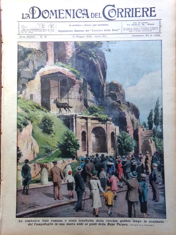 La Domenica del Corriere 12 Maggio 1935 Giro d'Italia Littoriali … | Immagine Gallery 1