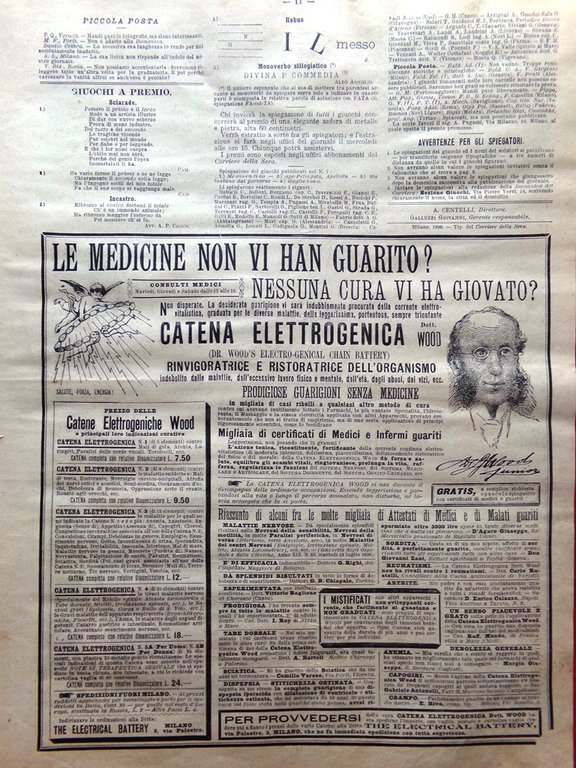 La Domenica del Corriere 12 Marzo 1899 Leone XIII Deroulede …