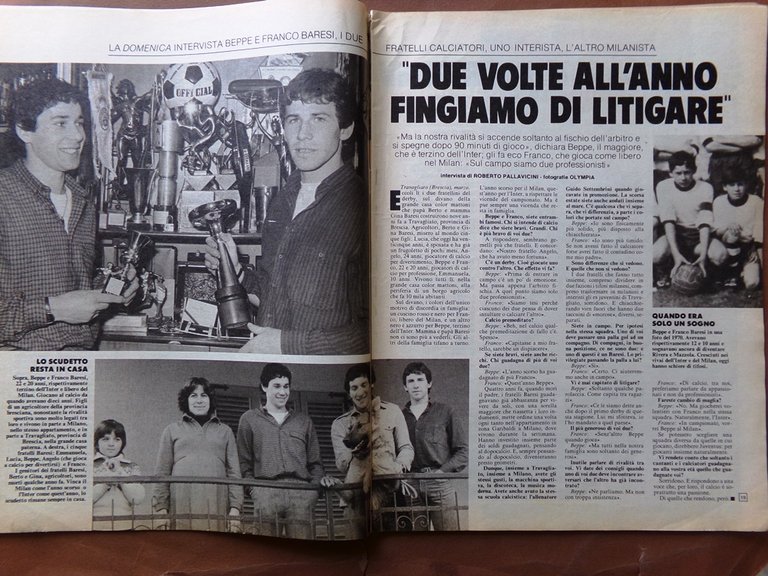 La Domenica del Corriere 12 Marzo 1980 Noschese Baresi Panini …