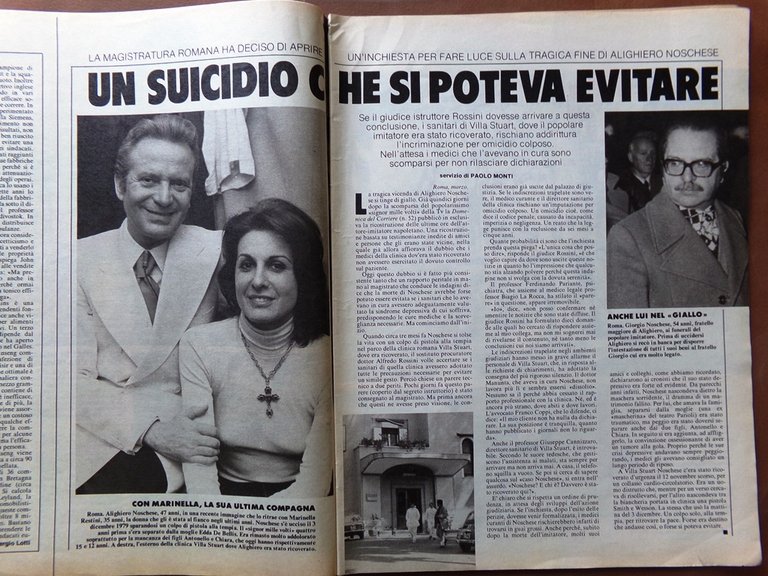 La Domenica del Corriere 12 Marzo 1980 Noschese Baresi Panini …