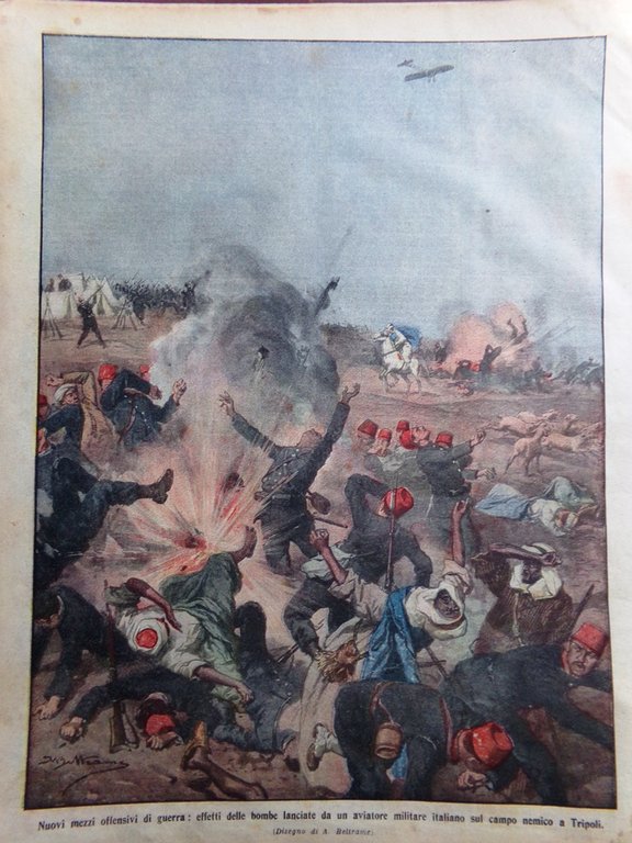 La Domenica del Corriere 12 Novembre 1911 Toscanella Tripoli Shangai …