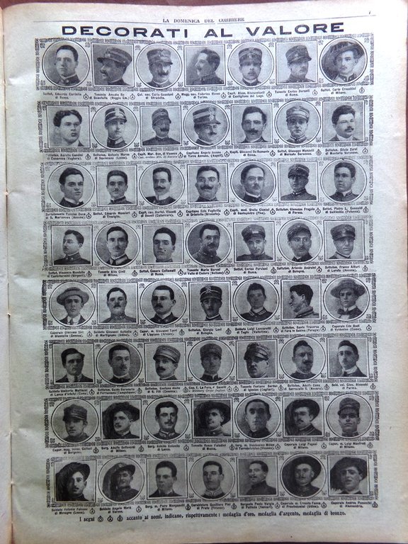 La Domenica del Corriere 12 Novembre 1916 WW1 Sebenico Gorizia …