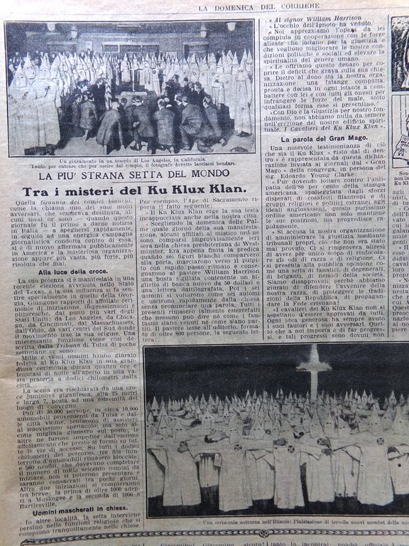 La Domenica del Corriere 12 Novembre 1922 La Mobilitazione Fascista …