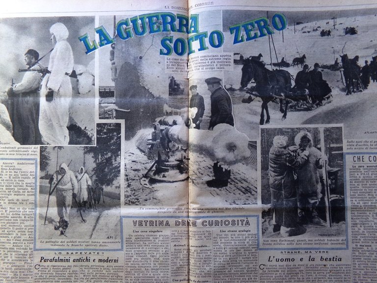 La Domenica del Corriere 12 Novembre 1944 WW2 Niam Niam …