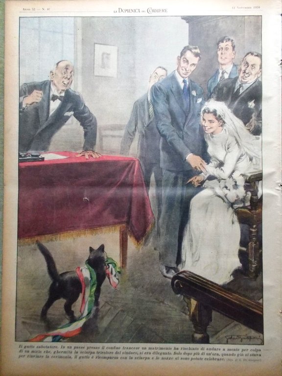 La Domenica del Corriere 12 Novembre 1950 Attentato Truman Sanesi …