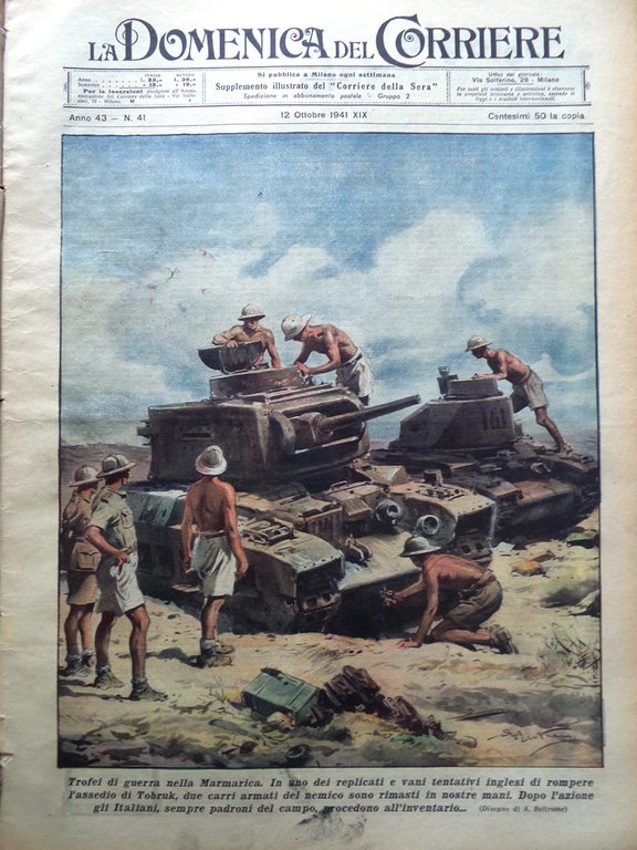 La Domenica del Corriere 12 Ottobre 1941 WW2 Carabinieri Romagna … | Immagine Gallery 1