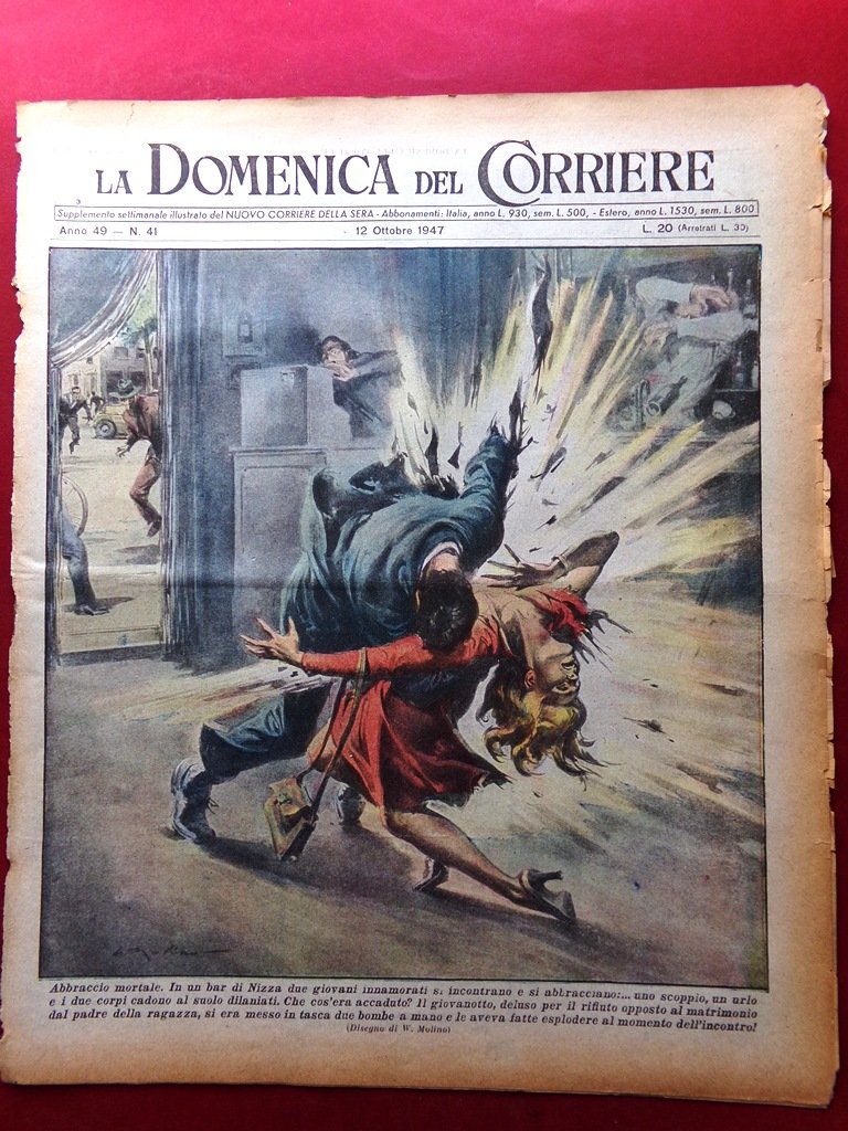 La Domenica del Corriere 12 Ottobre 1947 Templi Tibet Inverno … | Immagine principale