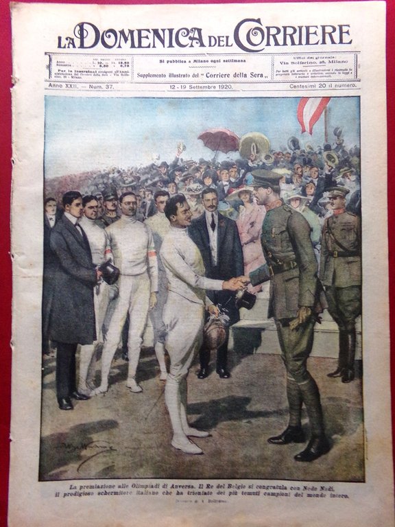 La Domenica del Corriere 12 Settembre 1920 Lenin Sobieski Anversa … | Immagine Gallery 2