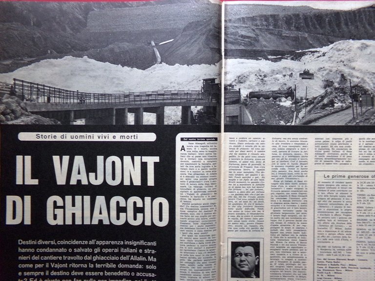 La Domenica del Corriere 12 Settembre 1965 Allalin Vajont Lutring … | Immagine Gallery 2