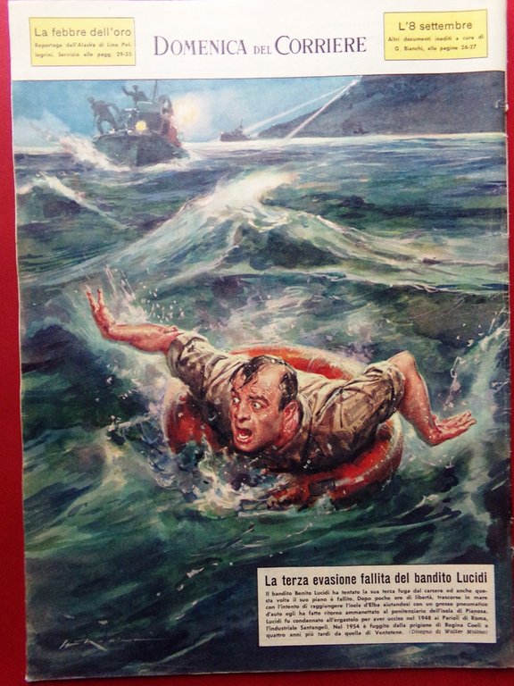 La Domenica del Corriere 12 Settembre 1965 Allalin Vajont Lutring … | Immagine Gallery 3