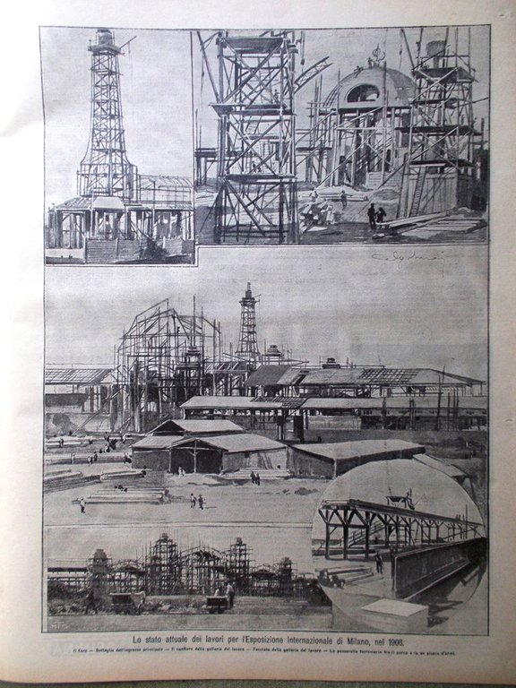 La Domenica del Corriere 13 Agosto 1905 Venere Eclisse Cucina …