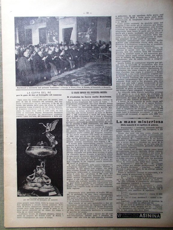 La Domenica del Corriere 13 Agosto 1905 Venere Eclisse Cucina …