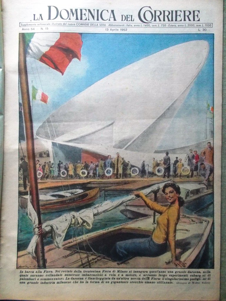 La Domenica del Corriere 13 Aprile 1952 Lo Verso Scomparsa … | Immagine principale