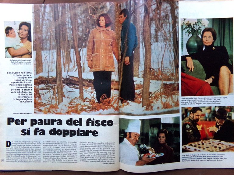 La Domenica del Corriere 13 Aprile 1978 Fogar Loren Aligi …