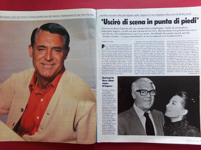La Domenica del Corriere 13 Dicembre 1986 Morte Grant Mutter …