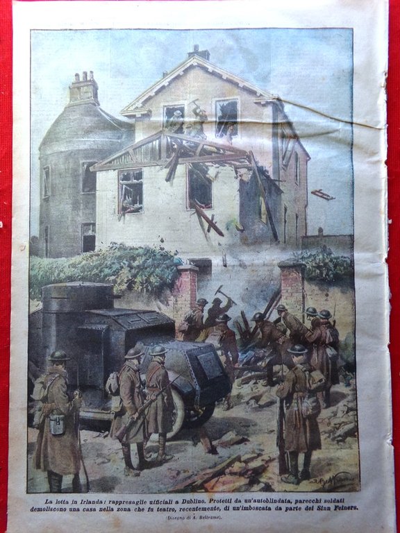 La Domenica del Corriere 13 Febbraio 1921 Morte Cardinale Ferrari …