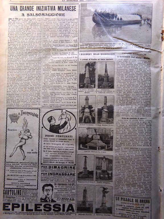 La Domenica del Corriere 13 Febbraio 1921 Morte Cardinale Ferrari …