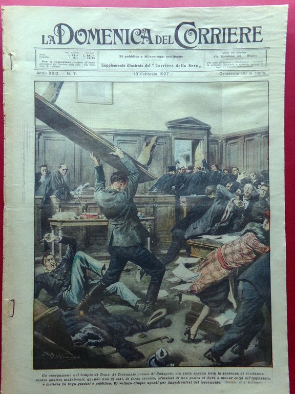 La Domenica del Corriere 13 Febbraio 1927 La Floridiana Farnesina … | Immagine Gallery 3