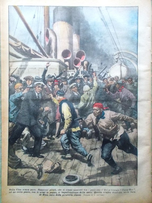 La Domenica del Corriere 13 Febbraio 1927 La Floridiana Farnesina …