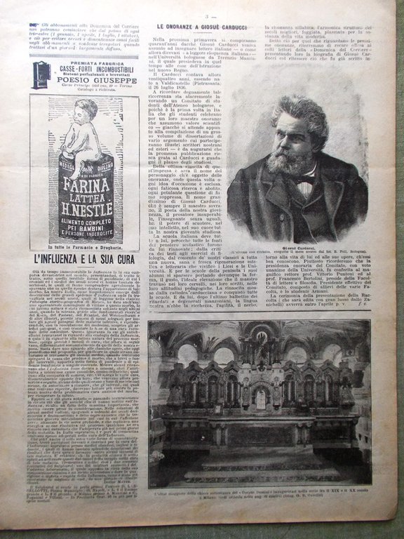 La Domenica del Corriere 13 Gennaio 1901 Corpus Domini Manzoni …