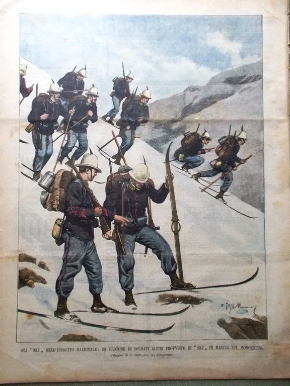 La Domenica del Corriere 13 Gennaio 1901 Corpus Domini Manzoni …