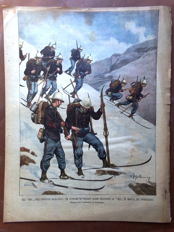 La Domenica del Corriere 13 Gennaio 1901 Corpus Domini Manzoni …