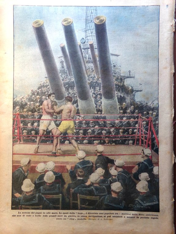 La Domenica del Corriere 13 Gennaio 1924 Boxe Scavi Pompei …