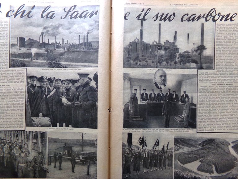 La Domenica del Corriere 13 Gennaio 1935 Bertrand Saar Carbone … | Immagine Gallery 4