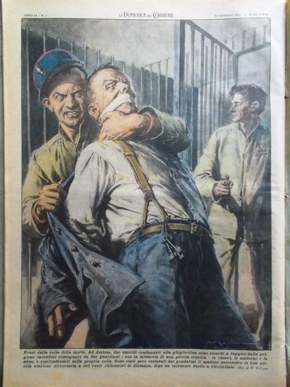 La Domenica del Corriere 13 Gennaio 1952 Carlsen Karloff Nordahl … | Immagine Gallery 3