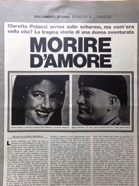 La Domenica del Corriere 13 Gennaio 1974 Disastro Caselle Cervi …