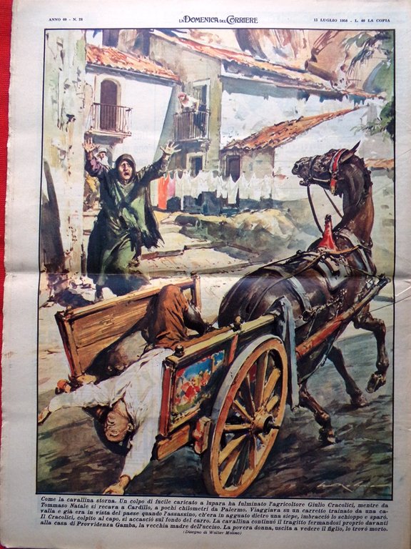 La Domenica del Corriere 13 Luglio 1958 Stanley Feola Balbo …