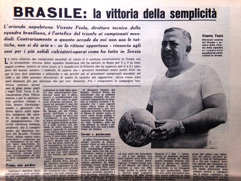 La Domenica del Corriere 13 Luglio 1958 Stanley Feola Balbo …