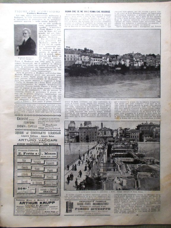 La Domenica del Corriere 13 Maggio 1900 Munkacsy Verona Esposizione …