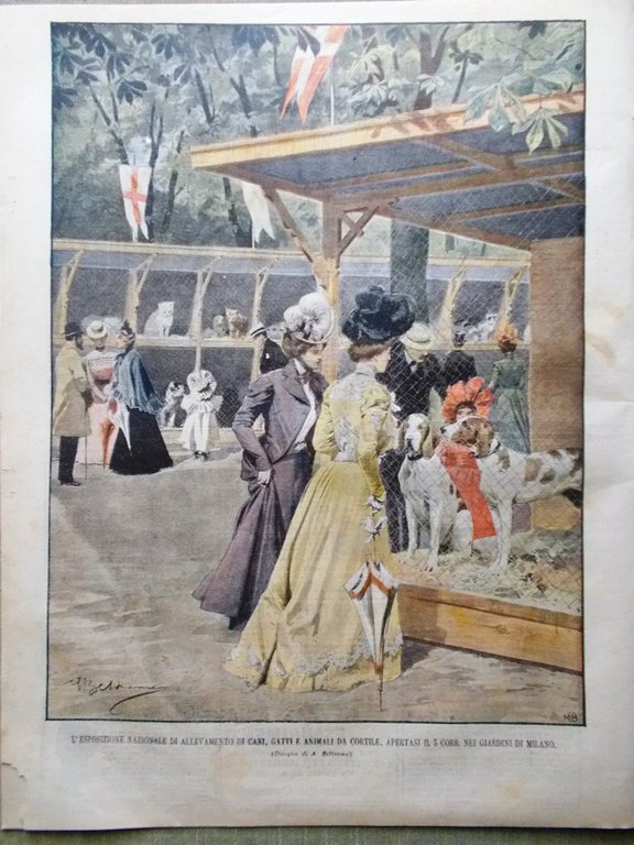 La Domenica del Corriere 13 Maggio 1900 Munkacsy Verona Esposizione …