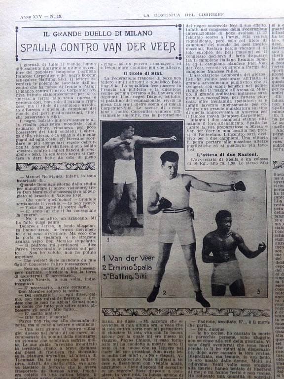 La Domenica del Corriere 13 Maggio 1923 Manzoni Trilussa Spalla …