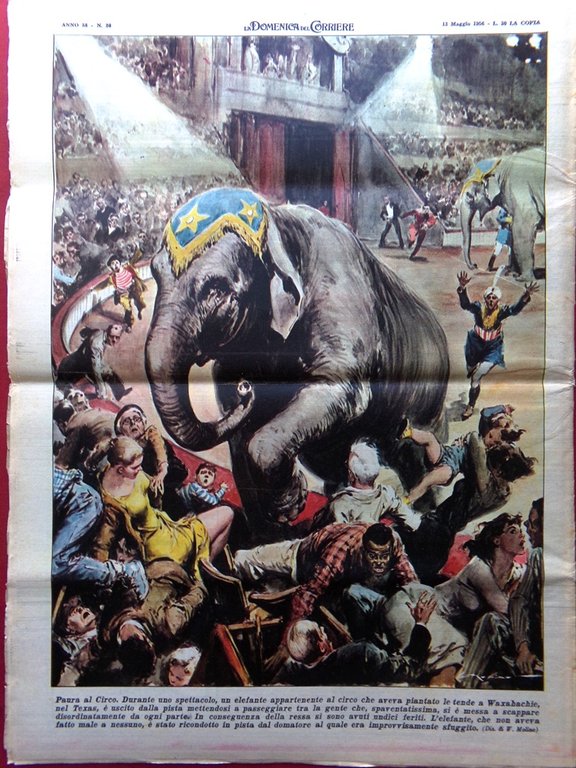 La Domenica del Corriere 13 Maggio 1956 Petrolini Dibona Cesare … | Immagine Gallery 3