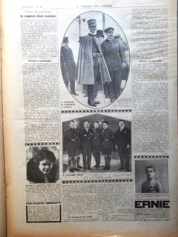 La Domenica del Corriere 13 Marzo 1927 Beppe Lippi Casati …