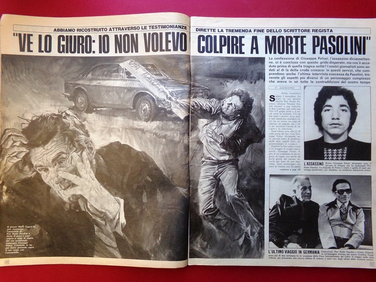 La Domenica del Corriere 13 Novembre 1975 Morte Pasolini Bongiorno …