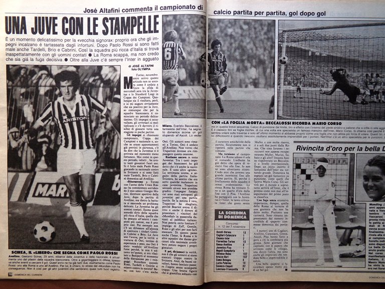 La Domenica del Corriere 13 Novembre 1982 Gelli Scirea Benassi …