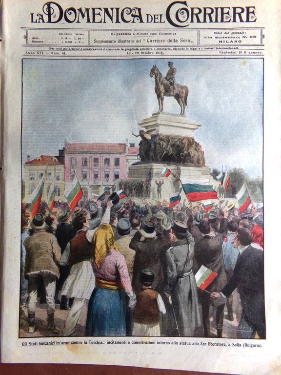 La Domenica del Corriere 13 Ottobre 1912 Biblioteca Vaticano Asti …
